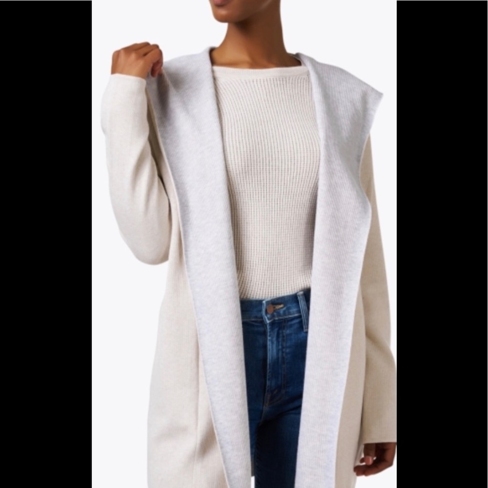 Margaret O'Leary St. Maarten Beige Hooded Wrap S